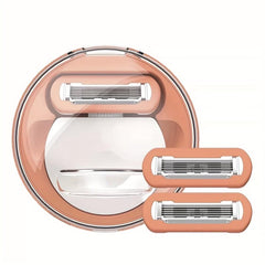 5 Blade Travel Razor for Women with Storage Case