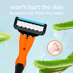 5-Layer Manual Safety Razor Set Stainless Steel Blades