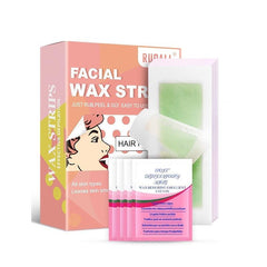 72PCS Facial Hair Removal Wax Strips Men Women Lip Beard Brazilian Wax Strips