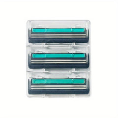 2-Layer Manual Razor Set with 3 Refills Stainless Steel Shave Razors