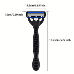 6-Layer Manual Safety Razor Set Stainless Steel Blades