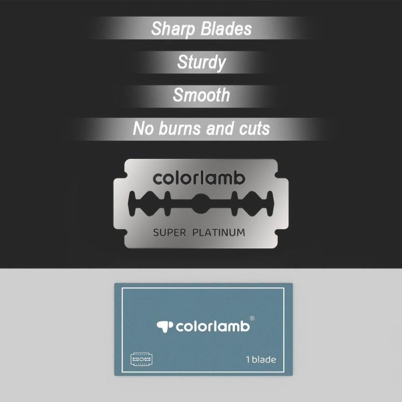 10 PCS Platinum Razor Blades for Men Safety Razor