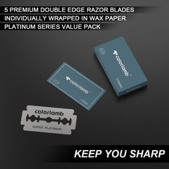 10 PCS Platinum Razor Blades for Men Safety Razor
