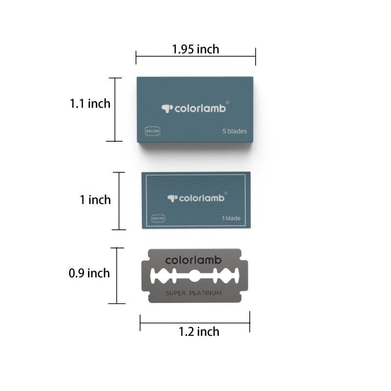 10 PCS Platinum Razor Blades for Men Safety Razor