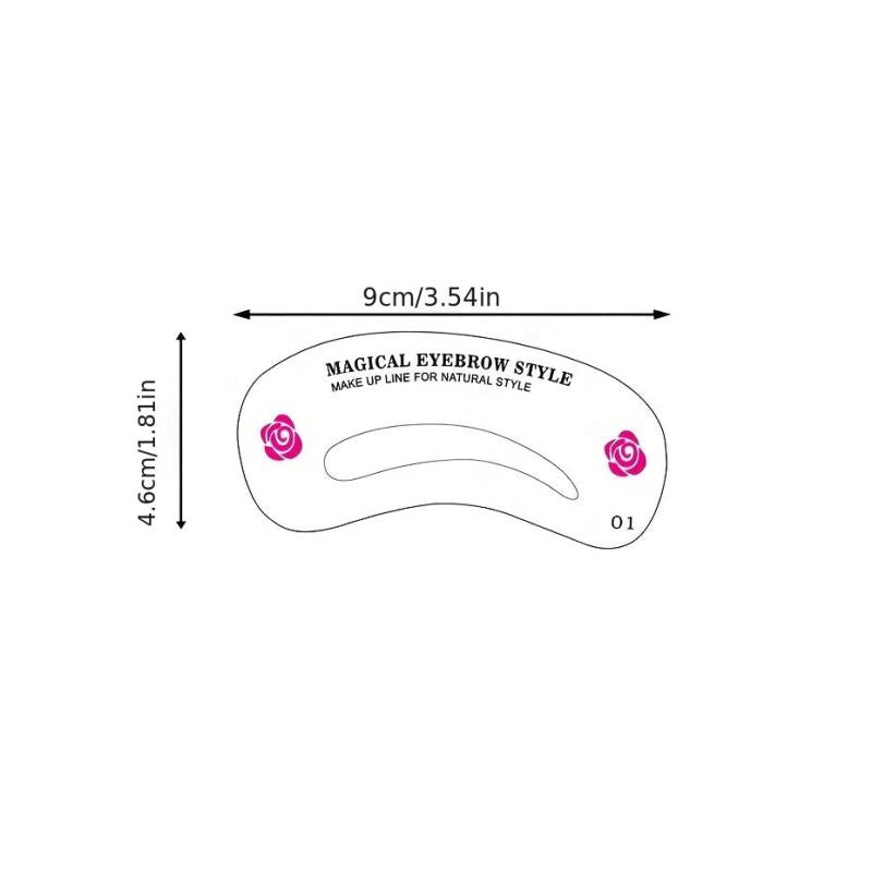 Eyebrow Stamp Stencil Kit Eyebrow Shaper with Strap