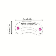 Eyebrow Stamp Stencil Kit Eyebrow Shaper with Strap