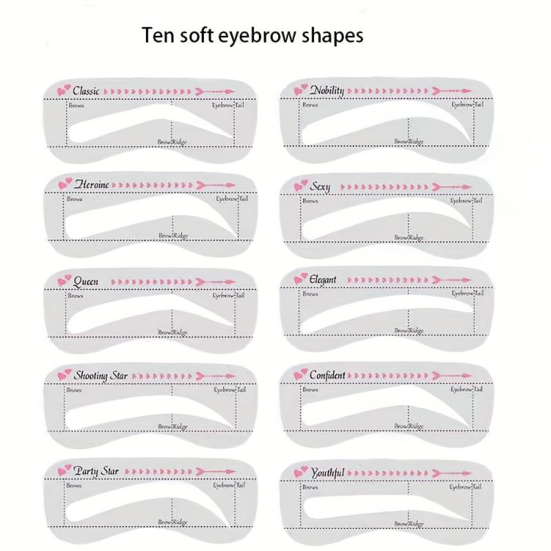 Eyebrow Stamp Stencil Kit Eyebrow Shaper with Strap