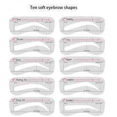 Eyebrow Stamp Stencil Kit Eyebrow Shaper with Strap
