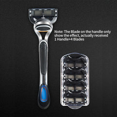 Classic 6 Layer Manual Razor Set with 4 Refills