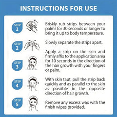 Gentle Body Wax Strips For Painless Hair Removal