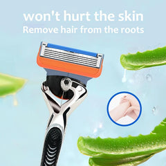 5-Layer Stainless Steel Manual Safety Razor Set