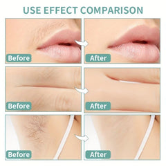 72 Natural Green Facial Wax Strips for Painless Hair Removal