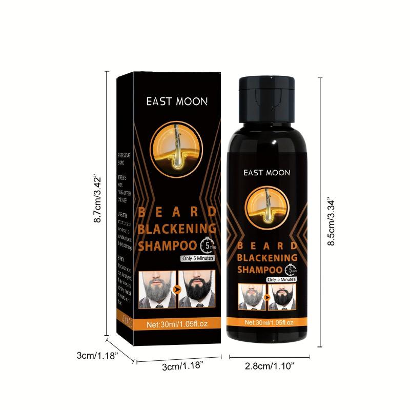 30ml Blackening Beard Shampoo For Men - Beard Coloring Product