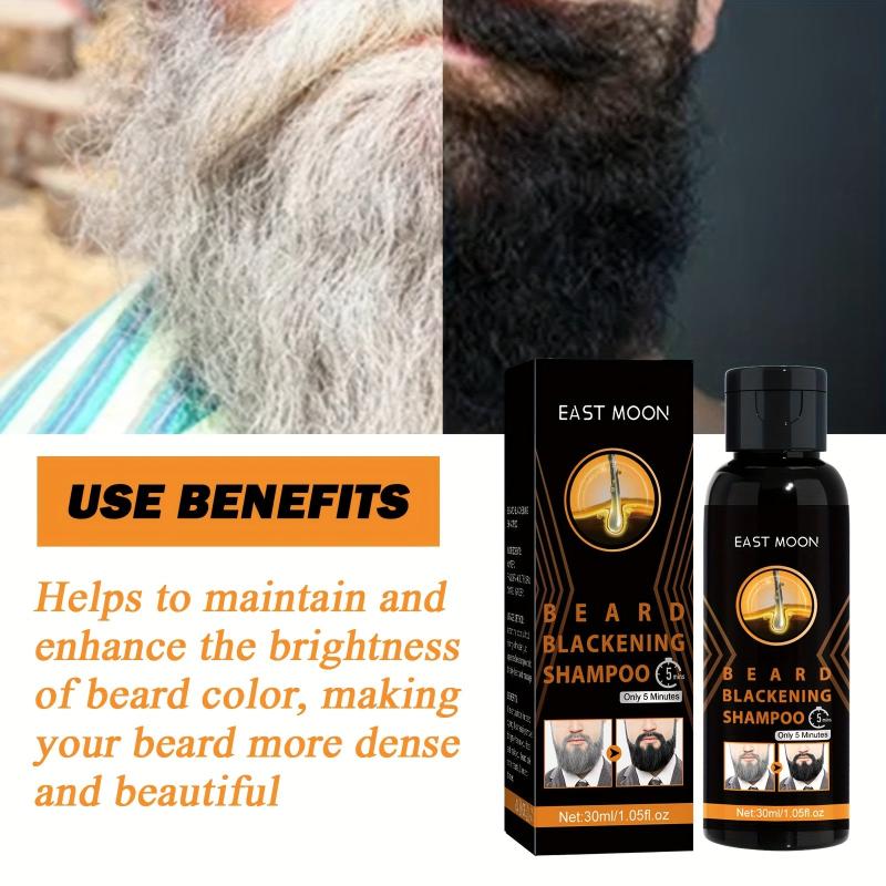 30ml Blackening Beard Shampoo For Men - Beard Coloring Product