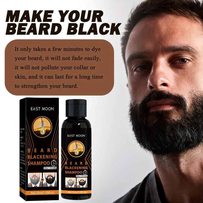 30ml Blackening Beard Shampoo For Men - Beard Coloring Product