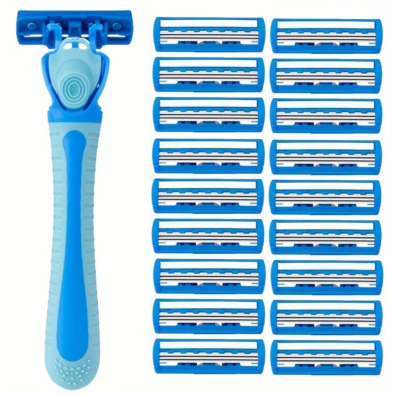 Disposable Stainless Steel Triple Blades Razor for Men