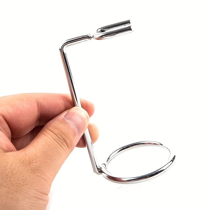 Metal Shave Brush & Razor Holder Stand - Shaving Tool Organizer