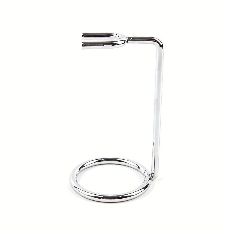 Metal Shave Brush & Razor Holder Stand - Shaving Tool Organizer