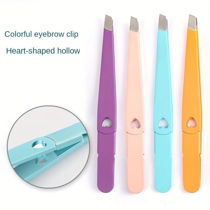 Colorful Eyebrow Clip Slanted Mouth Eyelash Clip