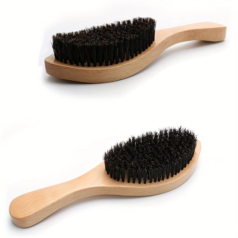 Beard Brush Boar Bristles for Max. Grooming Perfect Gift Dad