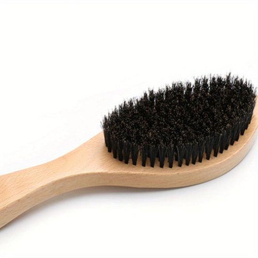 Beard Brush Boar Bristles for Max. Grooming Perfect Gift Dad