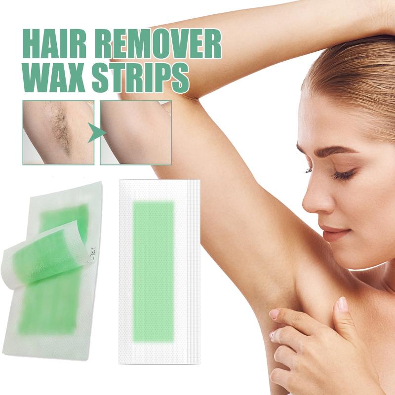 10pcs Painless Hair Removal Waxing Strips for Legs Underarms Bikini Full Body