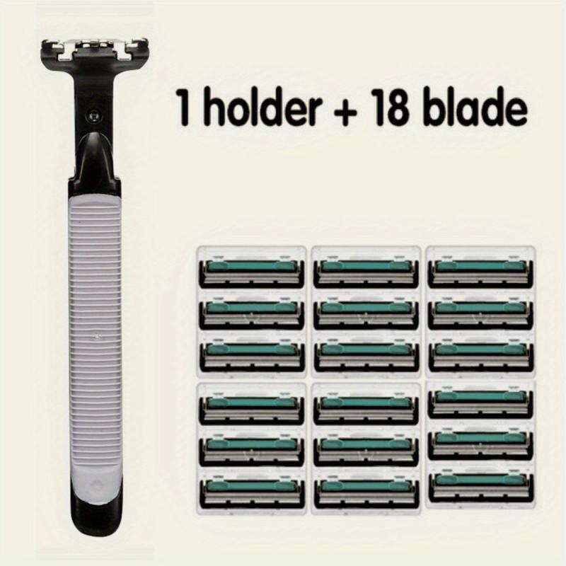 Stainless Steel Men's Razor 2 Layers Blades with Handle