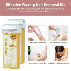 Roll On Wax Kit Roller Waxing Kit Sensitive Skin Wax Roller Kit