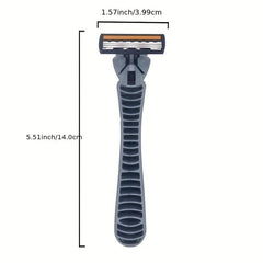Men's 3 Layer Stainless Steel Blades Disposable Razor