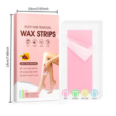 Wax Strips Hair Removal Kit 40 Count Large Size Waxing Strips 6 Finish
