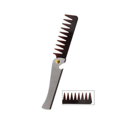 Portable Folding Beard Comb For Men Styling Hair Mustache Stainless Steel Comb