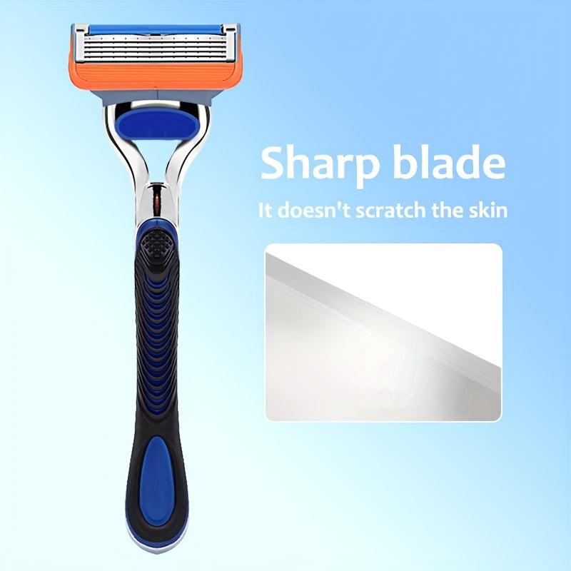 5-Layer Manual Safety Razor Set with Stainless Steel Blades