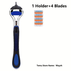 5-Layer Manual Safety Razor Set with Stainless Steel Blades