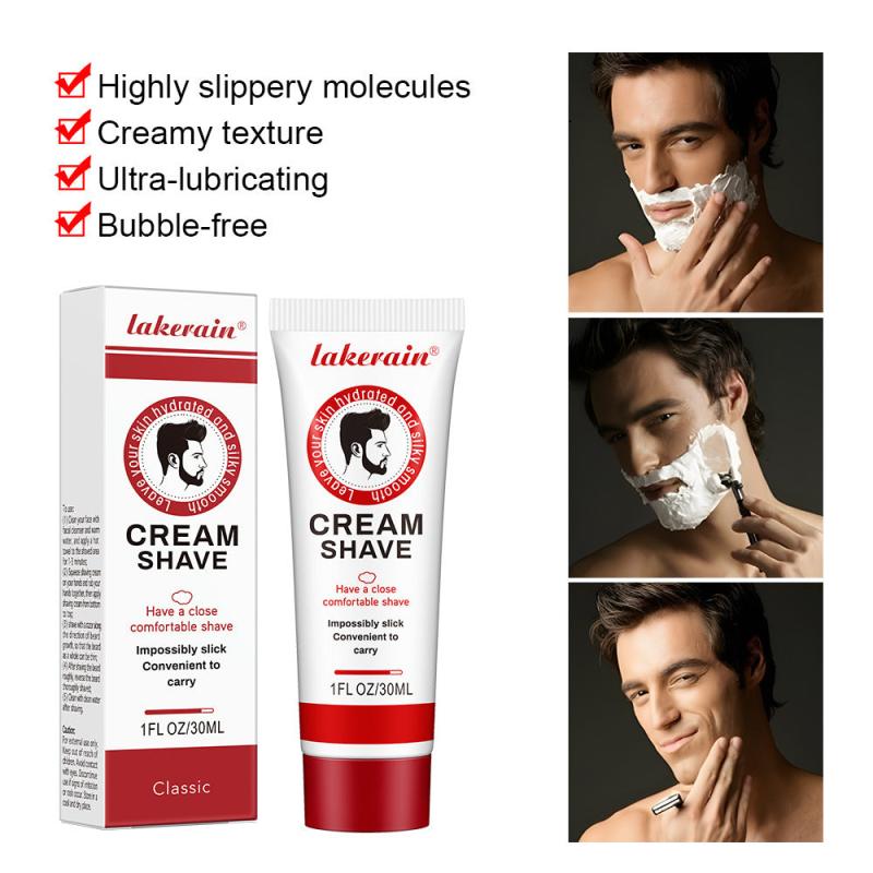 Natural Shaving Cream Rich Foam Soft Beard Shaving Soap for Men
