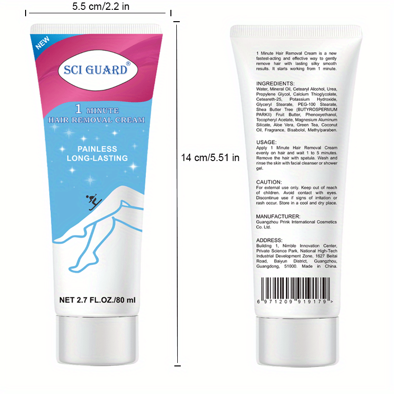 Hair Removal Cream Quick Painless Bikini Hair Remover 80ml