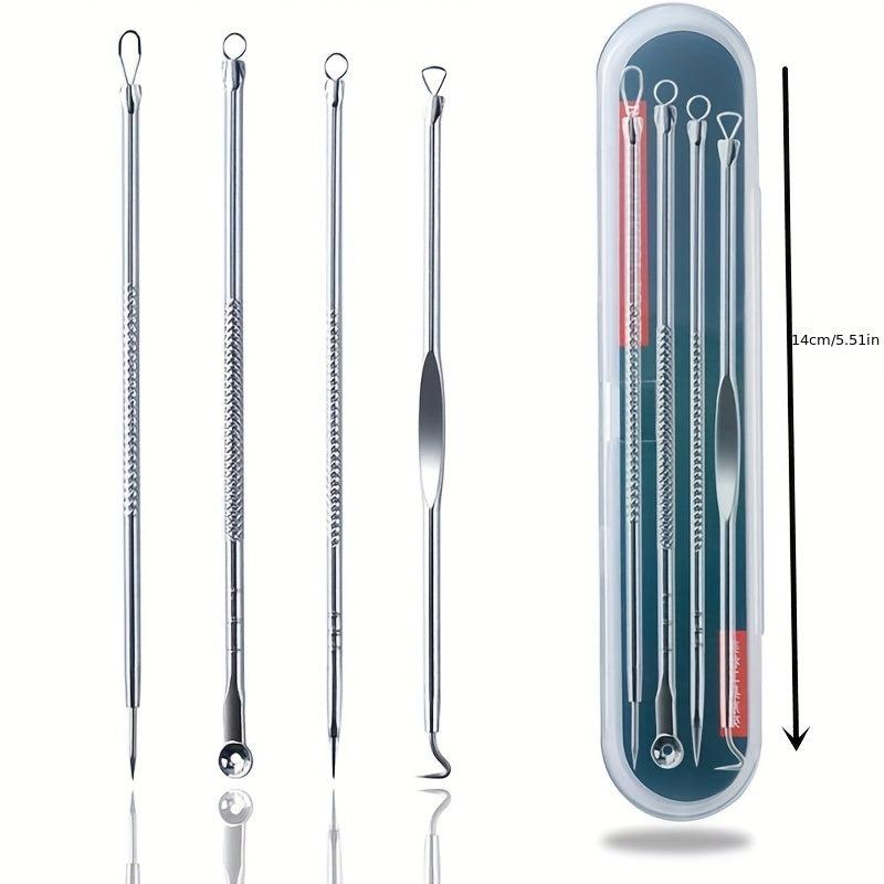 4pcs Acne Needle Set For Facial Beauty Picking And Removing Acne
