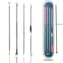 4pcs Acne Needle Set For Facial Beauty Picking And Removing Acne