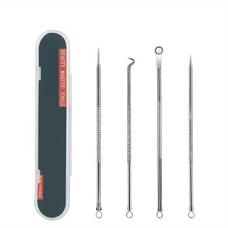 4pcs Acne Needle Set For Facial Beauty Picking And Removing Acne