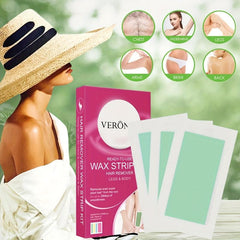 20pcs Body Wax Strips Gentle Waxing Kit Leg Armpit Lip Hair Removal