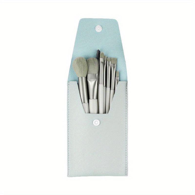 8PCS Mini Makeup Brush Set for Foundation Powder Blush Eyeshadow