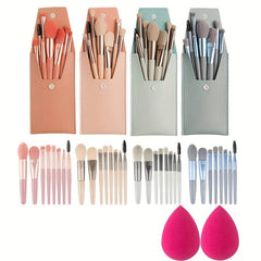 8PCS Mini Makeup Brush Set for Foundation Powder Blush Eyeshadow