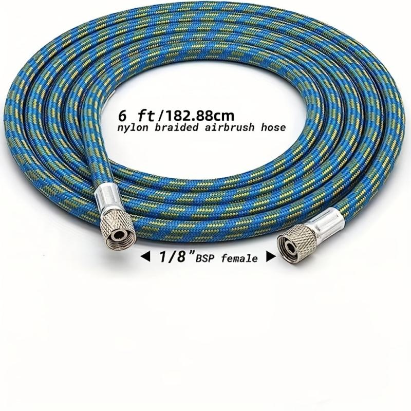 Nylon Braided Airbrush Hose 3.05m with Standard Fittings