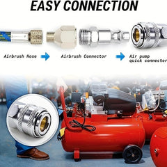 Nylon Braided Airbrush Hose 3.05m with Standard Fittings