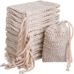 5pcs Exfoliating Mesh Pouch for Facial Cleansing with Foaming Net