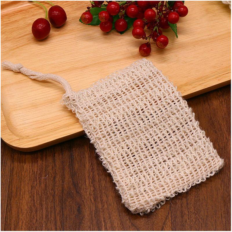 5pcs Exfoliating Mesh Pouch for Facial Cleansing with Foaming Net