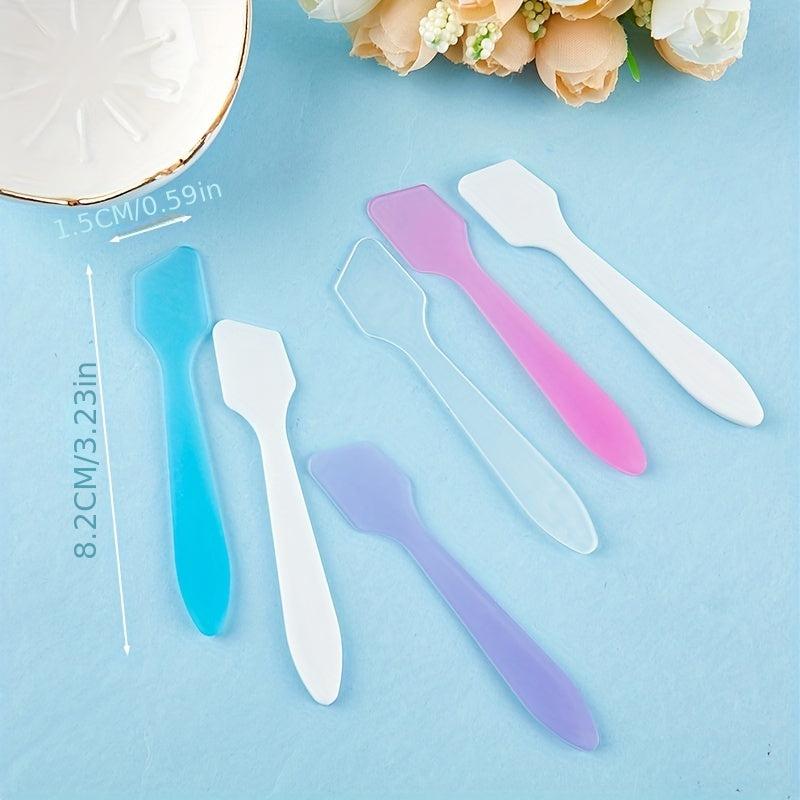 10 Pcs Mini Cosmetic Spatulas Scoop Makeup Mask Spoon Set