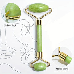 2 Pcs Jade Roller Facial Roller For Daily Skin Care And Swelling Relief