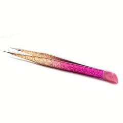 Dual-Ended Silicone Nail Art Tweezers with Pressing Head - Makeup Tools