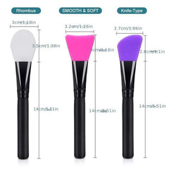 3PCS Silicone Face Mask Brushes Makeup DIY Tool