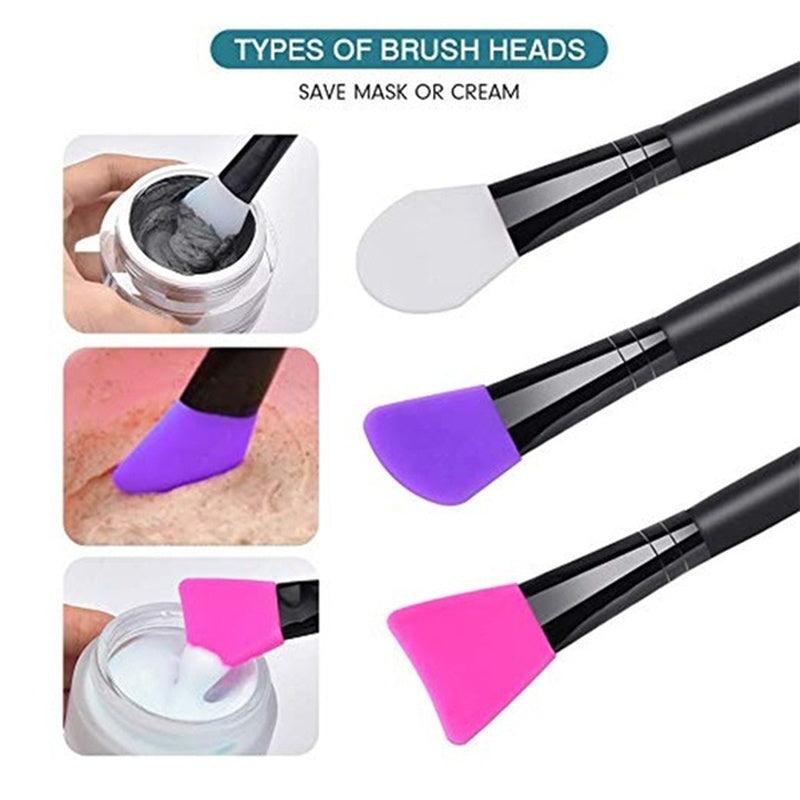 3PCS Silicone Face Mask Brushes Makeup DIY Tool